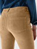 Ribbed Velvet Beige Trousers