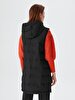 With Hood Puffer Black Vest