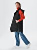 With Hood Puffer Black Vest