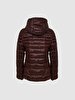 With Hood Arched Puffer Green Coat