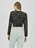 Camouflage Pattern With Print Blouse
