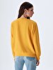 Round Collar Yellow Sweatshirt