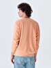 Crew Neck Orange Sweatshirt