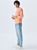 Crew Neck Orange Sweatshirt