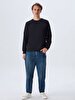 Crew Neck Black Sweatshirt