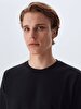 Crew Neck Black Sweatshirt