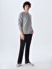 Crew Neck Grey Sweatshirt