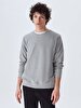 Crew Neck Grey Sweatshirt