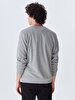 Crew Neck Grey Sweatshirt