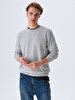 Crew Neck Grey Sweatshirt