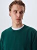 Crew Neck Green Sweatshirt