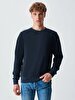 Crew Neck Navy Sweatshirt