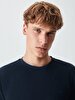 Crew Neck Navy Sweatshirt