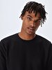 Crew Neck Black Sweatshirt