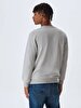 Crew Neck Grey Sweatshirt