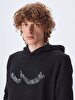 Logo Printed With Hood Anthracite Sweatshirt