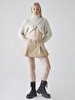 Beige Short Skirt