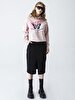 Cargo Midi Black Skirt