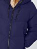 Puffer With Hood Dark Blue Coat