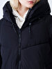 Puffer With Hood Black Coat