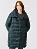 With Hood Puffer Green Coat
