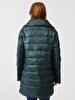 With Hood Puffer Green Coat