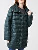 With Hood Puffer Green Coat