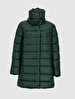 With Hood Puffer Green Coat