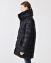 With Hood Puffer Black Coat