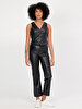 Leather Look Black Vest