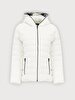 With Hood Puffer White Coat