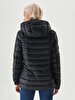 Puffer With Hood Black Coat