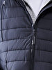 With Hood Puffer Dark Grey Coat