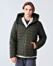 With Hood Puffer Green Coat