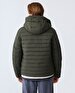 With Hood Puffer Green Coat