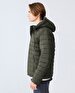 With Hood Puffer Green Coat