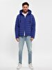 With Hood Puffer Navy Coat