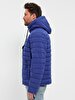 With Hood Puffer Navy Coat