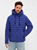 With Hood Puffer Navy Coat