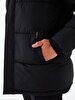 With Hood Puffer Black Coat