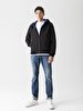 With Hood Thin Black Jacket
