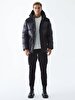 Puffer With Pockets Black Coat