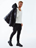 Puffer With Pockets Black Coat