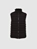 Straight Collar Black Vest