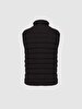 Straight Collar Black Vest