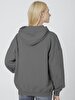 Bleached Oversized Dark Grey Sweatshirt