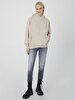 Bleached Oversized Beige Sweatshirt
