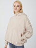 Bleached Oversized Beige Sweatshirt