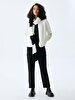 Plush Zipper Closing Dust Cardigan