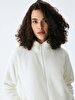 Plush Zipper Closing Dust Cardigan